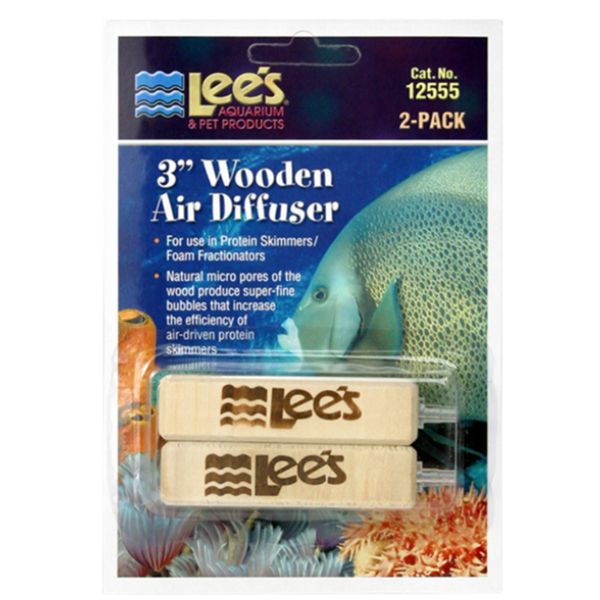 Lee's Wooden Air Stones 3" 2 Pack