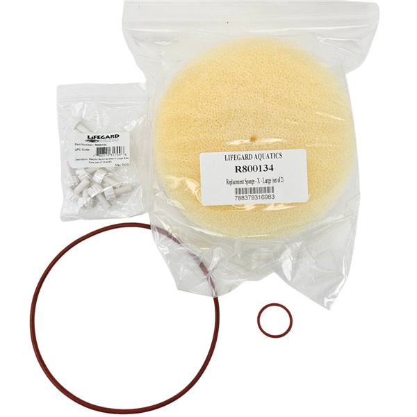 Lifegard Replacement Sponges, Nylon Screws, O-Rings for Large Side Flow Reactor