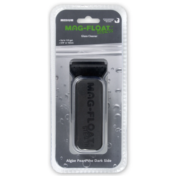 Mag-Float STEALTH Medium Glass Aquarium Cleaner (3/8" or 10mm)