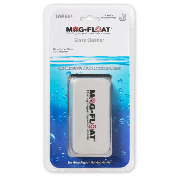 Mag-Float 400 Large+ Glass Cleaner w/ Scraper Up to 3/4" Glass