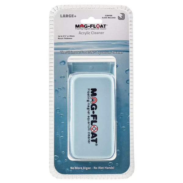 Mag-Float 410 Large+ Acrylic Cleaner w/ Scraper Up to 3/4" Acrylic