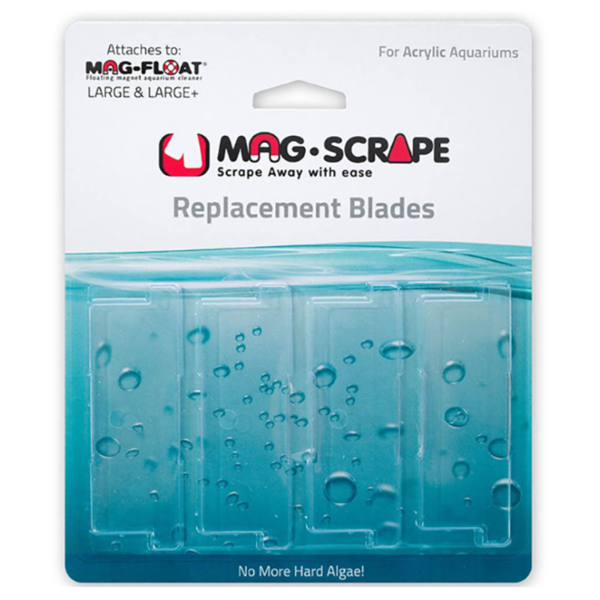 Mag-Float Replacement Acrylic Blades for Large and Large+ - 4 Pack