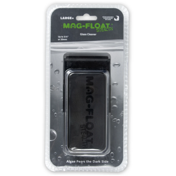 Mag-Float STEALTH Large+  Glass Aquarium Cleaner (3/4" or 20mm)