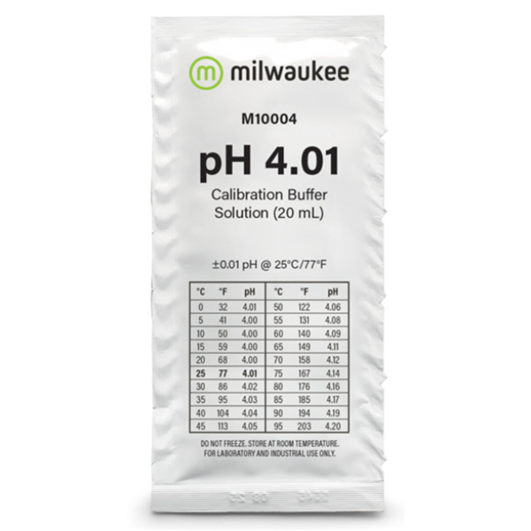Milwaukee 4.01 pH Buffer Solution 20mL Sachet