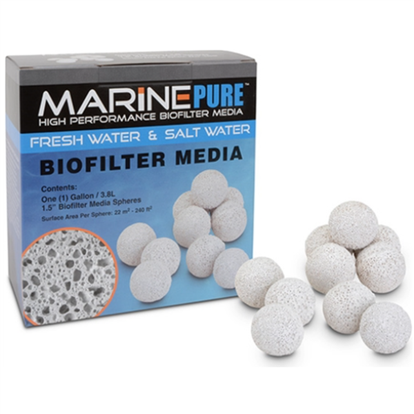 MarinePure High Performance Biofilter Media Spheres 1 Gallon