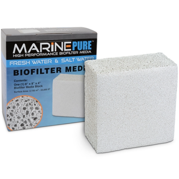 MarinePure High Performance Biofilter Media 8"x8"x4" Block