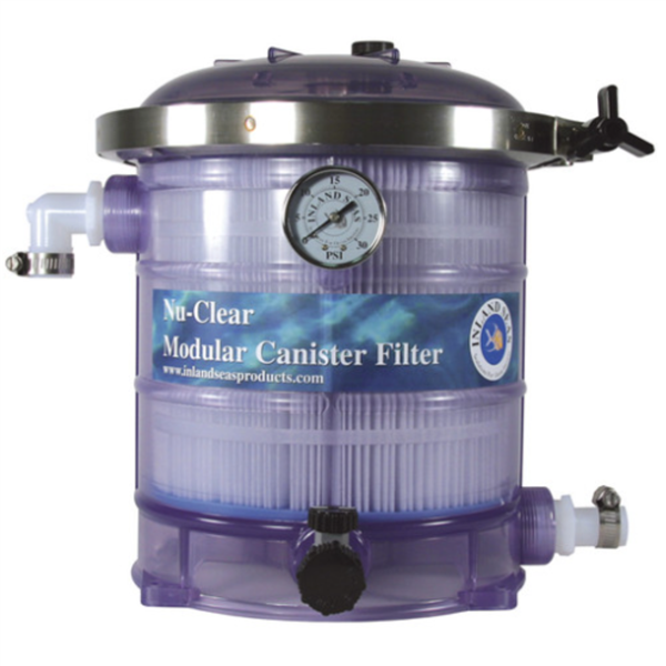 Nu-Clear Modular Canister Filter Model 533 with Micron Cartridge, Carbon & Gauge