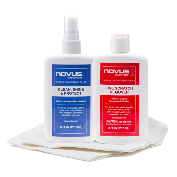 Novus Plastic Polish Kit 8oz - #1,2 and 1 Polish Mate