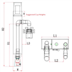 Reef Octopus Octo Classic BH-1000 Hang On the Back Protein Skimmer  90 Gallon With External Pump