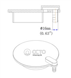 Reef Octopus C2C250 - Skimmer Top Cover Adapter for CO2 Scrubber
