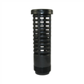 Black Suction Screen 1" x 4" Tall 3/4" Male Thread