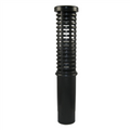 Black Suction Screen w/ Gravel Guard 1-1/8" x 8" Tall 1" Male Slip