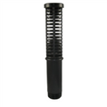 Black Suction Screen w/ Gravel Guard 1-1/8" x 8" Tall 1" Male Thread