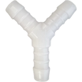 Y-Hose Fitting 1/2" x 1/2" x 1/2" - White