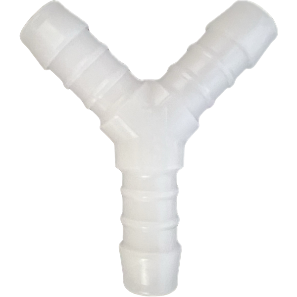 Y-Hose Fitting 1/2" x 1/2" x 1/2" - White