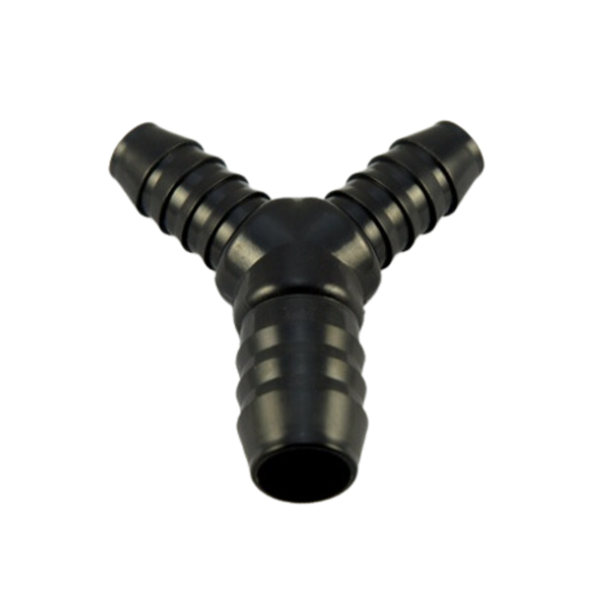 Y-Hose Fitting 1/2" Hose x 1/2" Hose x 3/4" Hose