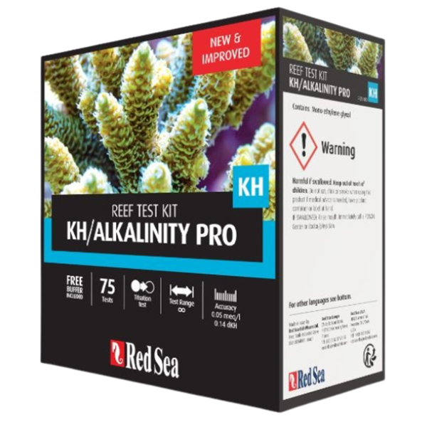 Red Sea Alkalinity Pro - High accuracy Titration Test Kit (75 tests) - incl. professional titrator