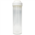 RO 10" Empty Clear Cartridge Refillable (Screw Top) - White