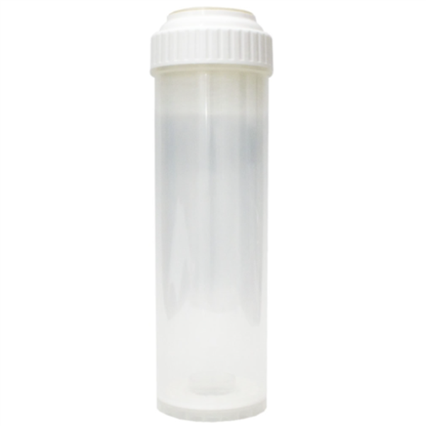 RO 10" Empty Clear Cartridge Refillable (Screw Top) - White