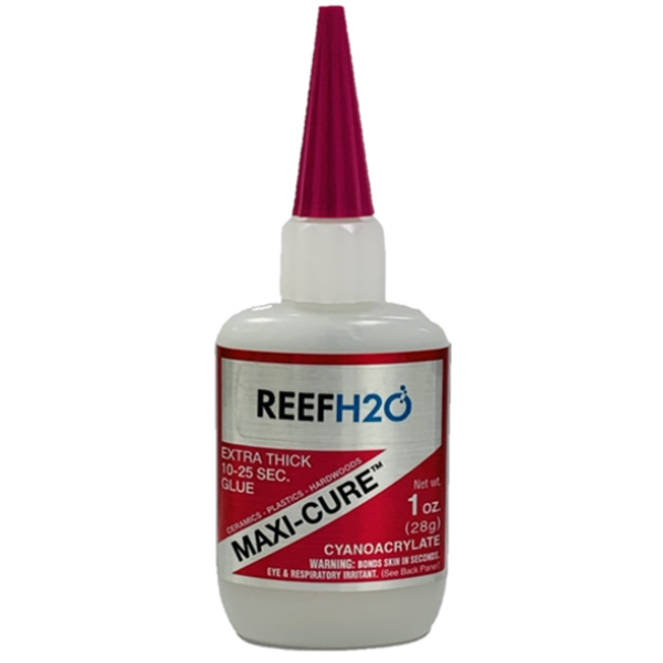 ReefH2O MAXI-CURE Extra Thick Cyanoacrylate Glue 1oz