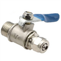 RO Brass Ball Valve 1/4" MPT x 1/4" Compression Fitting