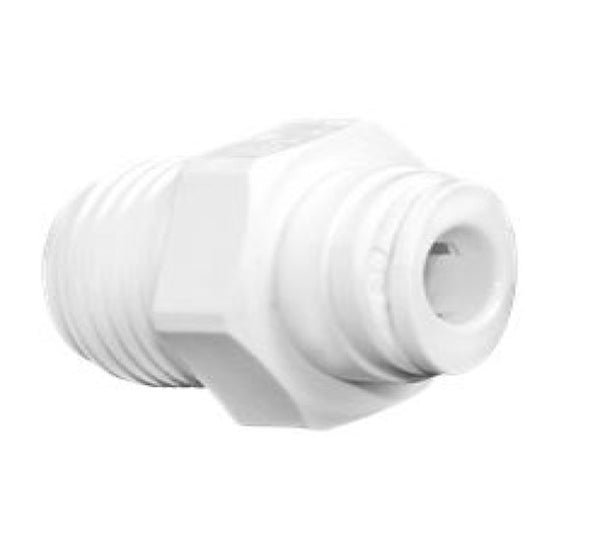 RO Male Connector 1/4" Tube QC x 1/4" MPT w/ O-ring