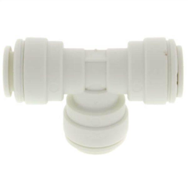 RO Union Tee, 3/8" x 3/8" x 1/4" Tube QC