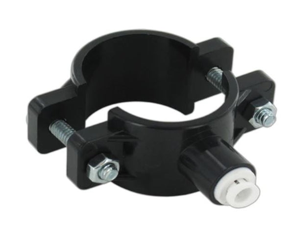 RO Drain Saddle 1/4" QC - Black
