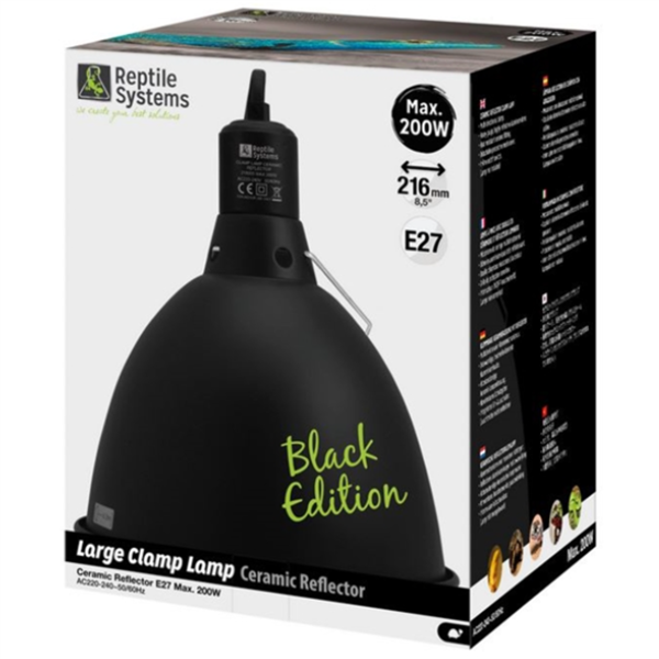 Reptile Systems Black Edition Clamp Lamp LARGE