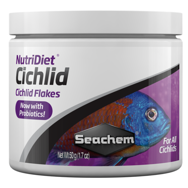Seachem NutriDiet Cichlid Flakes w/ Probiotics 50g