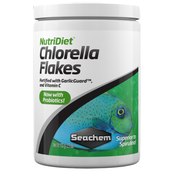 Seachem NutriDiet Chlorella Flakes w/ Probiotics 100g
