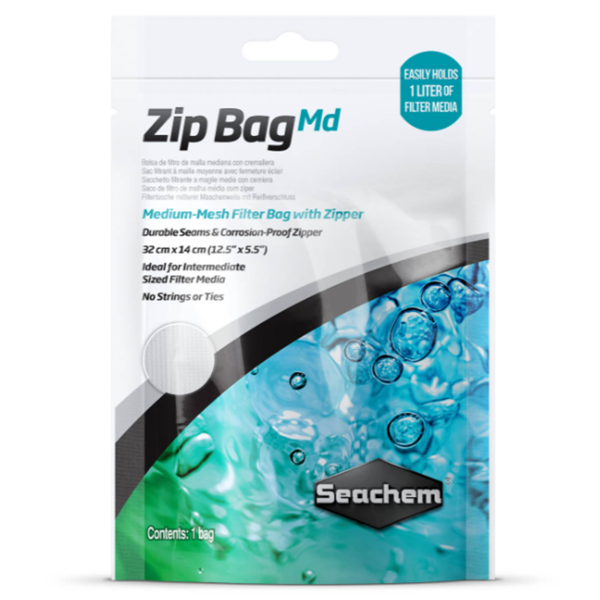 Seachem Zip Bag - Medium Mesh (12.5" x 5.5")