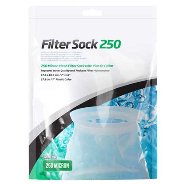 Seachem FIlter Sock 250 Micron Welded 7" x 16"