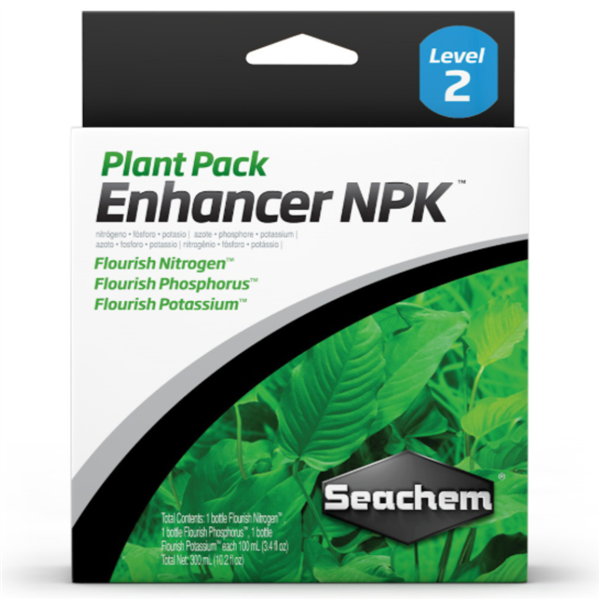 Seachem Plant Pack: Enhancer (NPK) 3 x 100mL (Flourish Nitrogen, Flourish Phosphorus, Flourish Potassium)