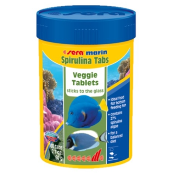 Sera Marin Spirulina Tabs 60g / 100 Tabs