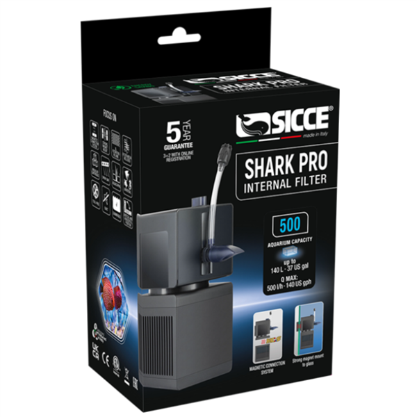 Sicce SHARK PRO 500 Internal Filter - 132 gph