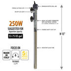 Sicce SCUBA Preset 250 - Submersible Heater - 250 Watt