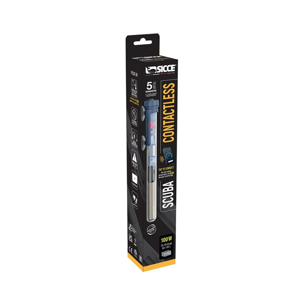 Sicce SCUBA Contactless 100 - Submersible Heater - 100 Watt