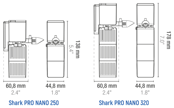 Sicce Shark PRO Nano 320 Internal Filter