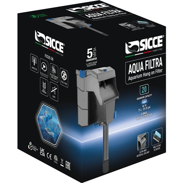 Sicce Aqua Filtra 20 Hang On Filter
