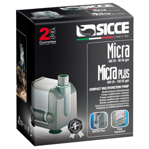 Sicce Micra Plus Pump 158gph 2.8 Ft. Head