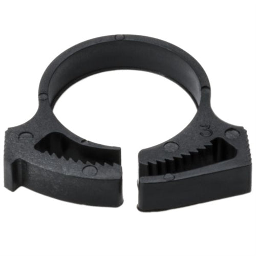 Plastic Snapper Hose Clamp 1/2" - BLACK - 50 Count