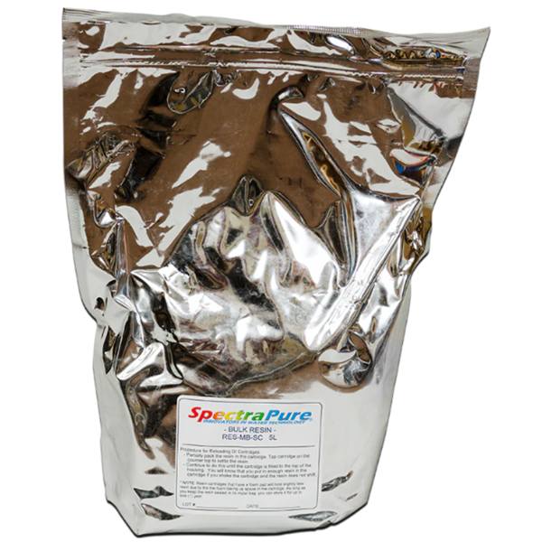 SpectraPure Mixed-Bed Semi-Conductor Grade DI Resin - 5L Bag (RES-MB-SC-5L)