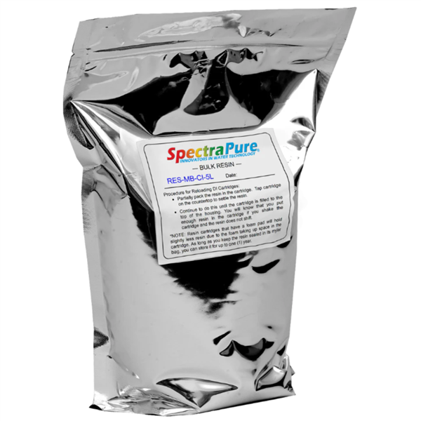 SpectraPure Mixed-Bed Color-Indicating DI Resin - 5 Liter Bag (RES-MB-CI-5L)