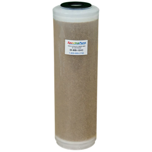 SpectraPure High Capacity Mixed Bed DI Cartridge - 10" (DI-MB-10HC)