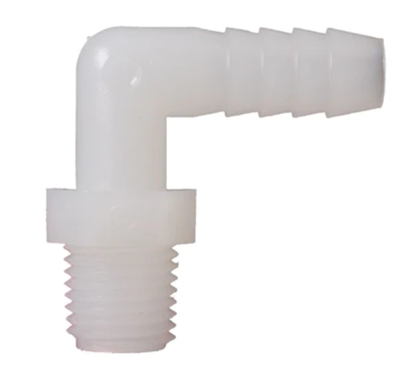 Nylon Elbow 1/4"MPT x 3/8"Hose