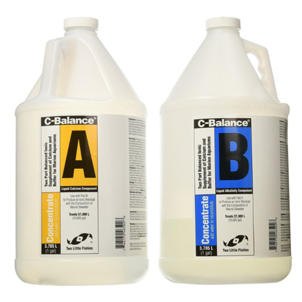 Two Little Fishies C-Balance 2 Part Calcium Supplement 1 Gallon Set