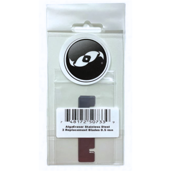 Two Little Fishies AlgaEraser Replacement Stainless Steel Blades Set of 3 (0.5mm thick)