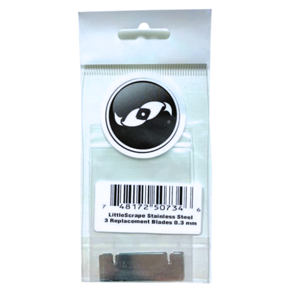 Two LIttle Fishies LittleScrape Replacement Stainless Steel Blades set of 3 (0.3mm thick)