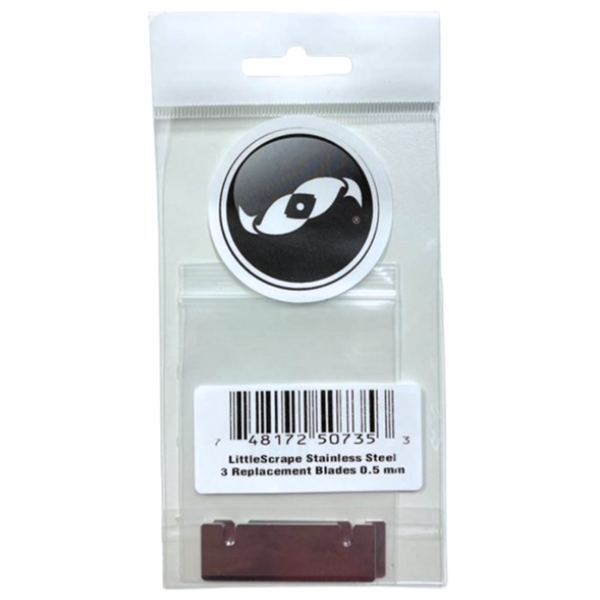 Two Little Fishies LittleScrape Replacement Stainless Steel Blades set of 3 (0.5mm thick)